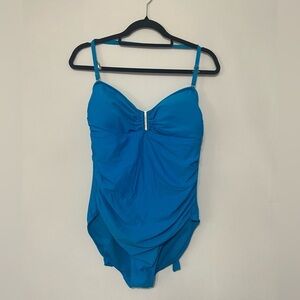 Calvin Klein convertible one piece ruched swimsuit